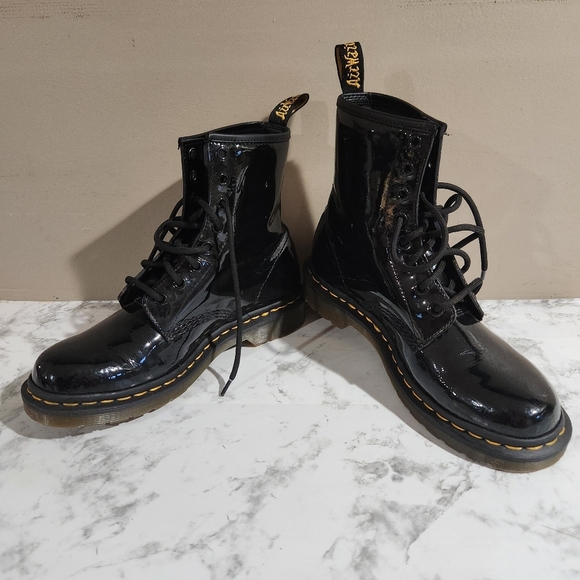 Dr. Martens Shoes - Doc Martens 1460 Black Boot Womens Size 8 Mens Size 7
